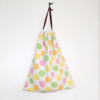 Sac à pain à pois colorés