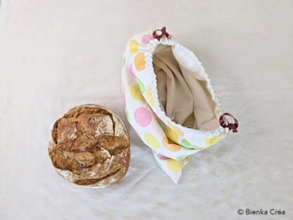 Sac à pain à pois colorés – Image 3