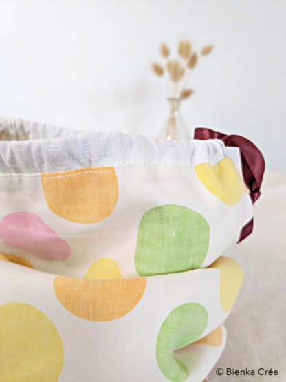 Sac à pain à pois colorés – Image 4