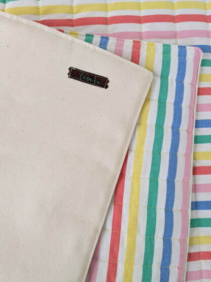 Sets de table à rayures multicolores – Image 3