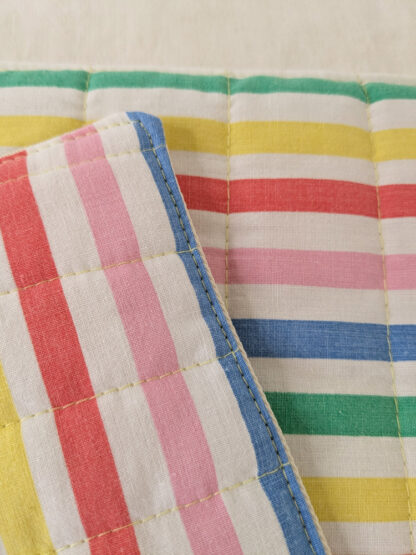 Sets de table à rayures multicolores – Image 6