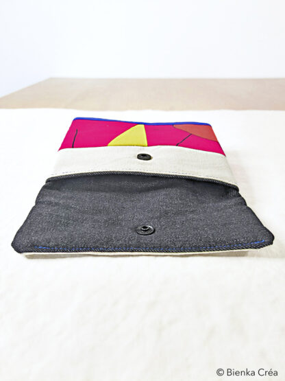 Pochette molletonnée blanc écru et rose – Image 4