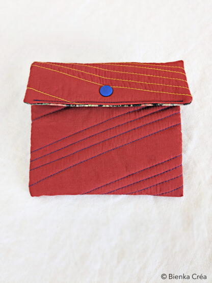 Pochette matelassée rouge brique – Image 3