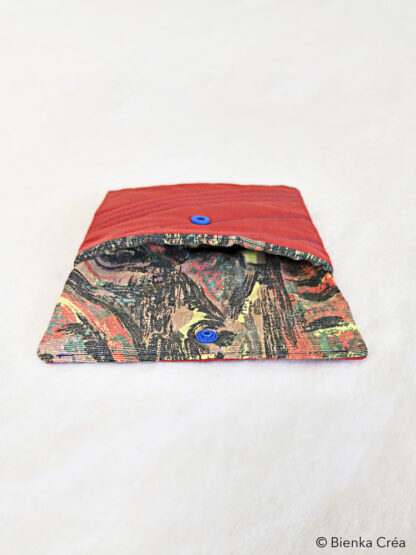 Pochette matelassée rouge brique – Image 4