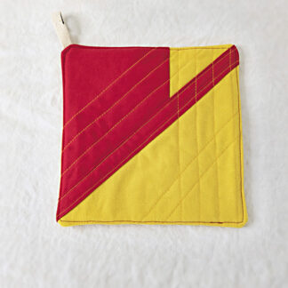 Manique jaune et rouge