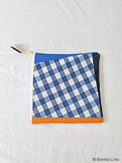 Manique vichy bleu – Image 2