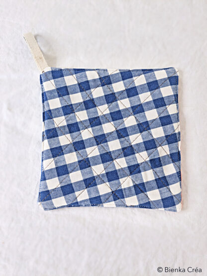 Manique vichy bleu – Image 3