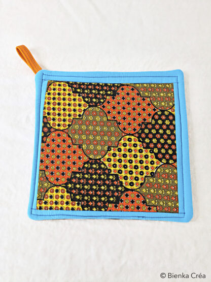 Manique tissu provençal jaune orange – Image 2