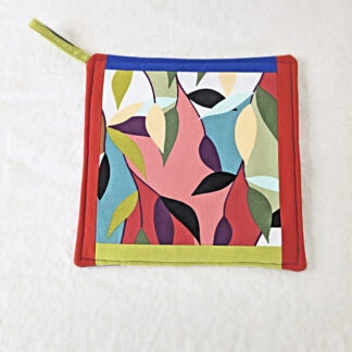 Manique multicolore à motifs floraux