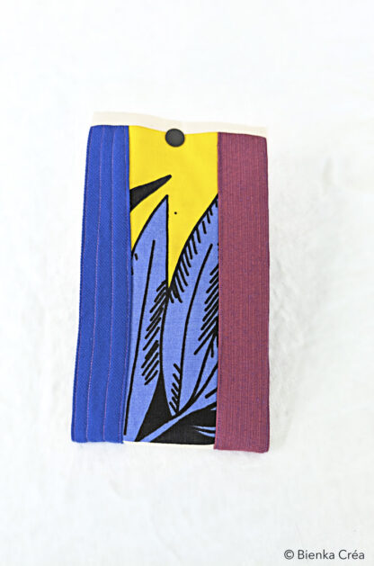 Étui-pochette bleu et mauve – Image 4
