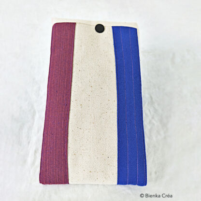 Étui-pochette bleu et mauve – Image 5