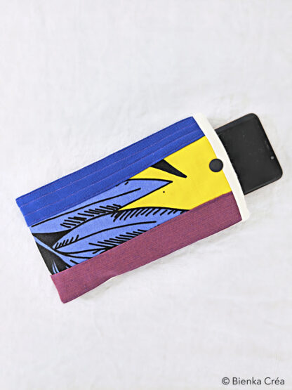 Étui-pochette bleu et mauve – Image 2