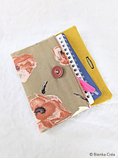 Pochette taupe à fleurs – Image 4