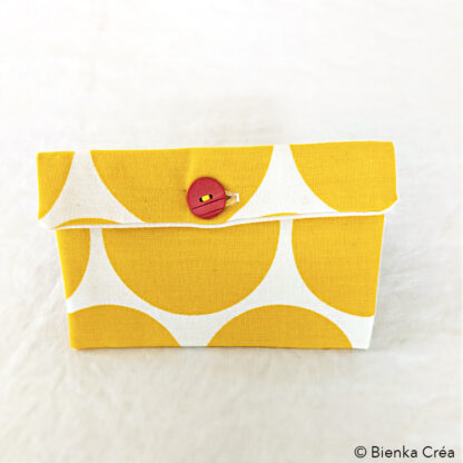 Pochette blanche à gros pois jaunes – Image 2