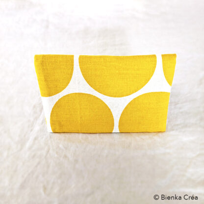 Pochette blanche à gros pois jaunes – Image 4