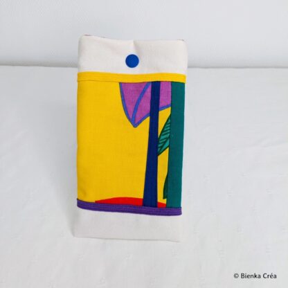 Etui pochette crème et patchwork – Image 2