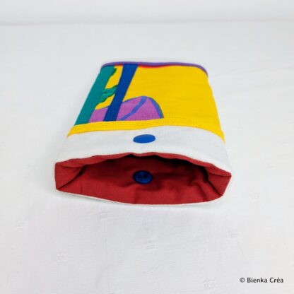 Etui pochette crème et patchwork – Image 3