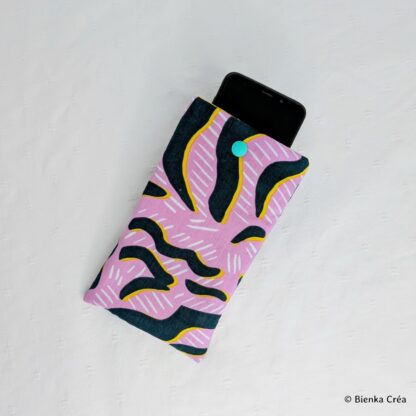 Étui-pochette zébré rose jaune et noir – Image 4