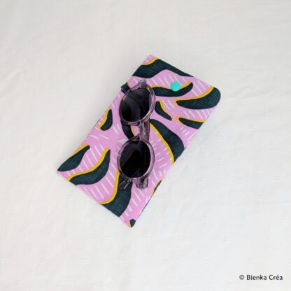 Étui-pochette zébré rose jaune et noir – Image 3