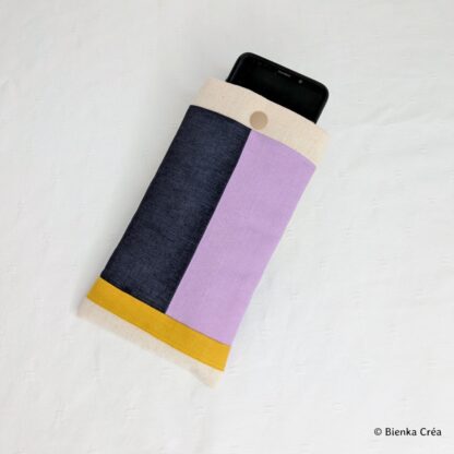 Étui-pochette crème, parme et ardoise – Image 3