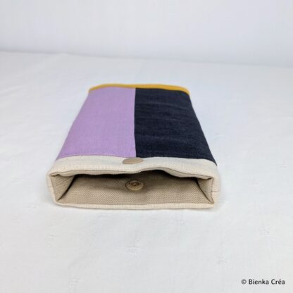 Étui-pochette crème, parme et ardoise – Image 5