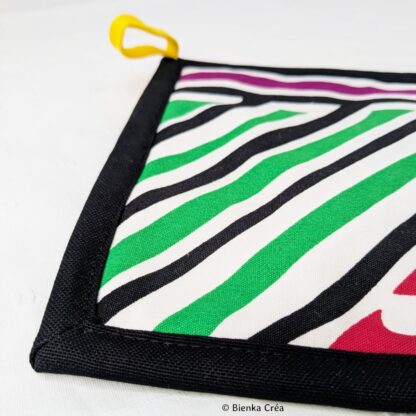 Manique noire et multicolore – Image 3